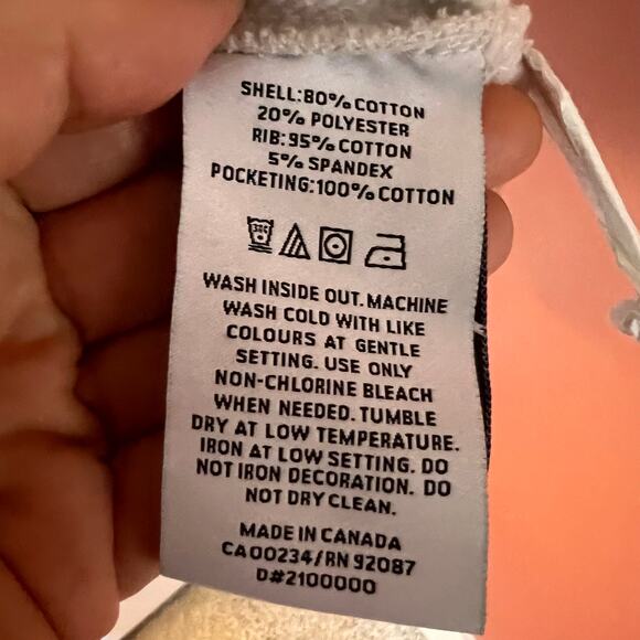 Toronto Raptors Hudson Bay Hoodie Pullover Gray and Striped SZ S - Picture 6 of 6